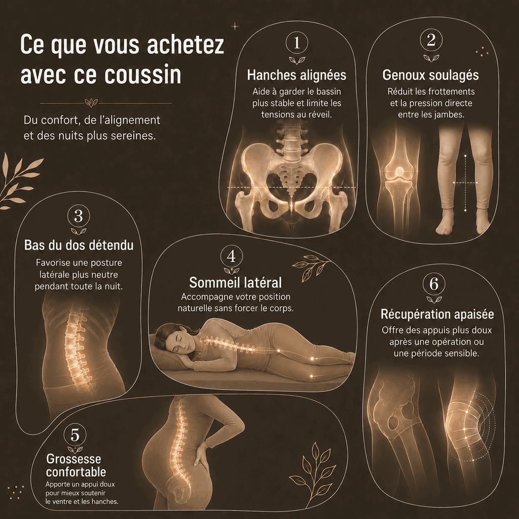 Posturia Harmony™ - Coussin ergonomique pour genoux